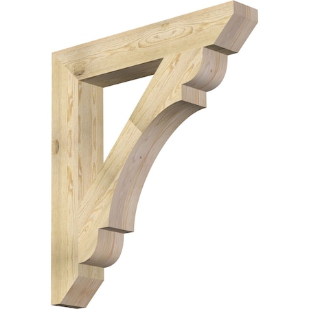 Ekena Millwork Olympic Slat Rough Sawn Bracket, Douglas Fir, 6"W x 38"D x 42"H BKT06X38X42OLY06RDF
